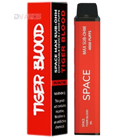 CLEARANCE ZERO NICOTINE Space Max Sub Ohm Disposable 4000 Puff Vape DISCONTINUED