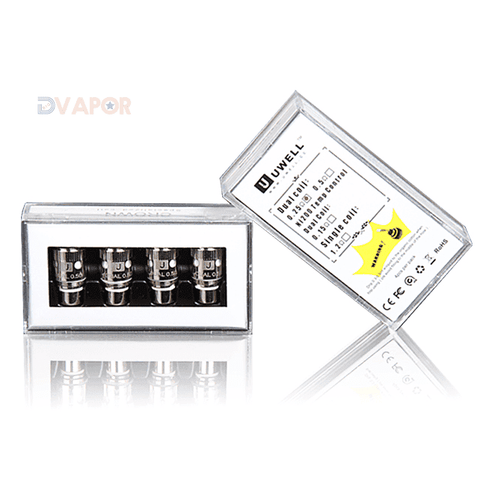 Uwell Crown Tank Coils: Dual Coil or Nickel Ni200 (4 Pack)