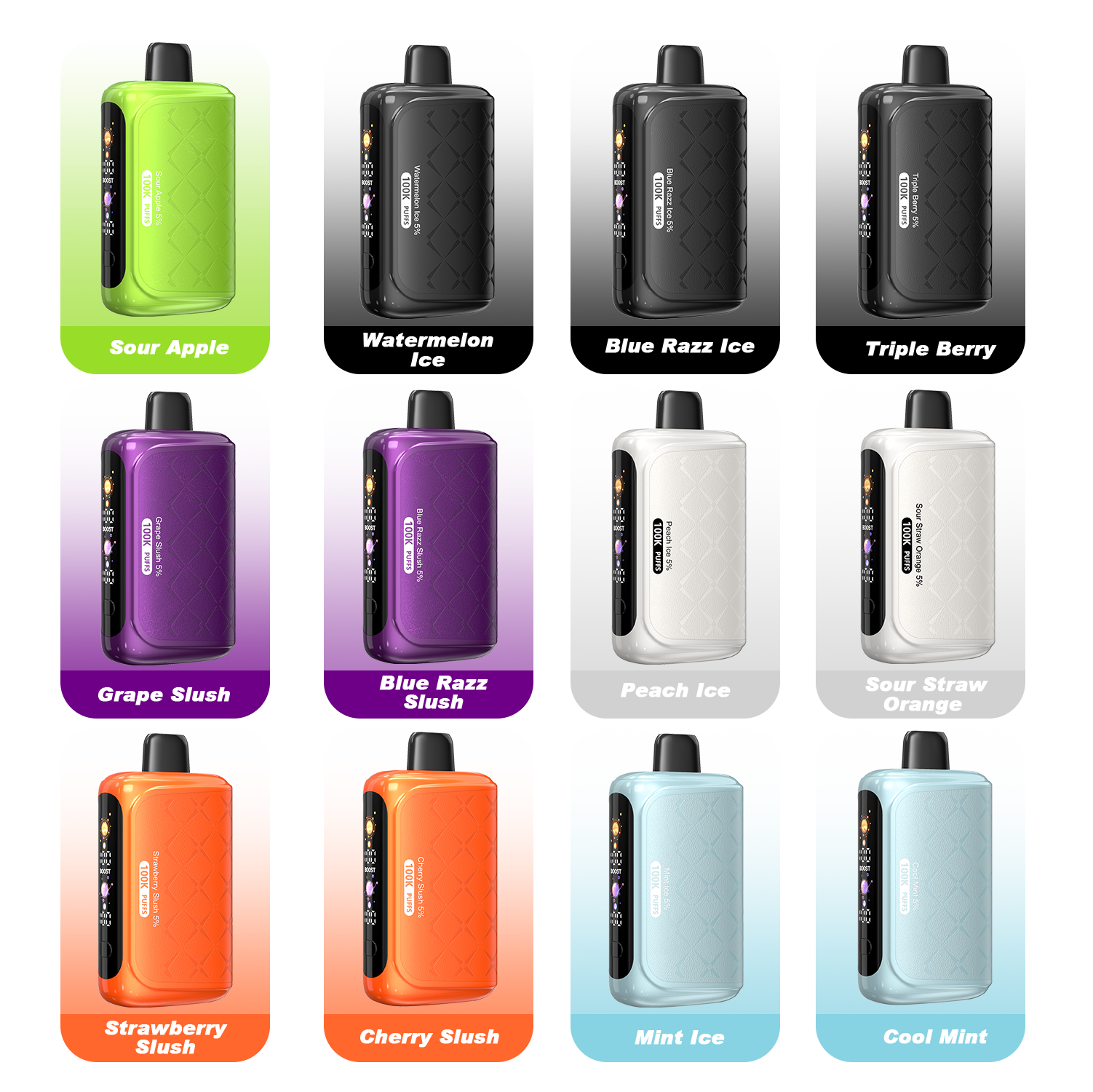 Horizontech 100k Puff Disposable Vape Flavors