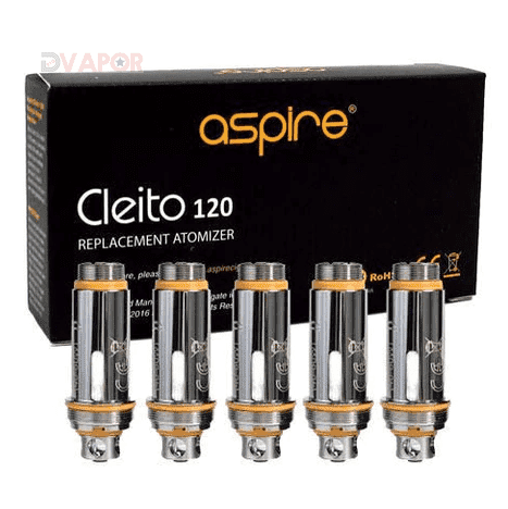 Aspire Cleito 120 Coils 5 Pack 0.16 Ohm Clapton