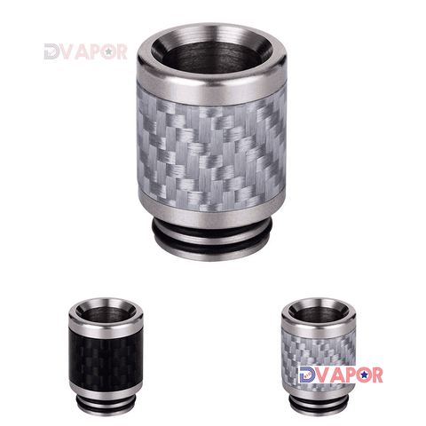 Carbon Fiber & Stainless Steel 810 Wide Bore Drip Tips