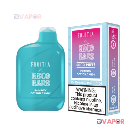 CLEARANCE Esco Bar 6000 Puff Fruitia Edition | 15ml | Rechargeable | USA Made Liquid Inside