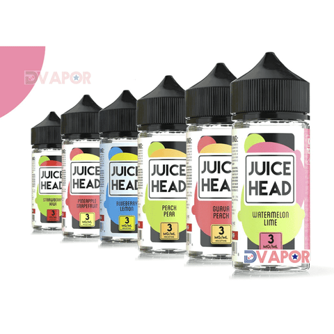 Juice Head 100ml Eliquid in 6mg Strength (In 6 Flavors) | Big D Vapor