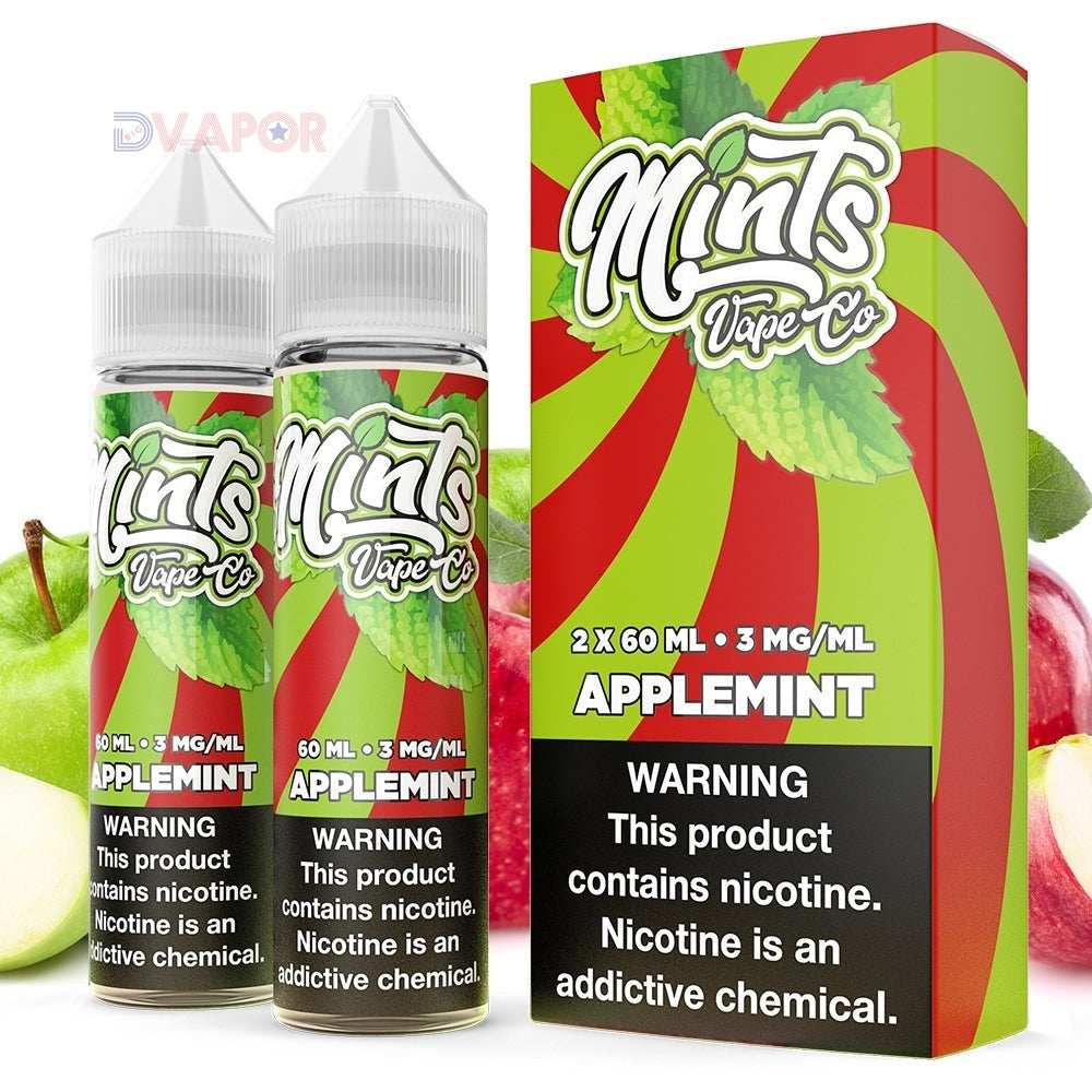 Mints Vape Brand 120ml E-Liquid 2 x 60ml Bottles | 6 Minty Flavors!