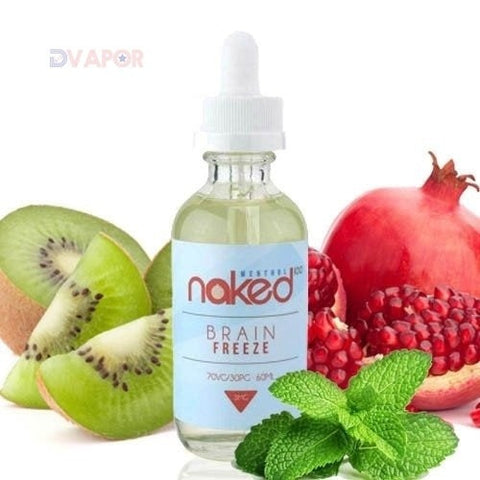 Naked Salt Strawberry Pom (Brain Freeze) 30mL Bottle