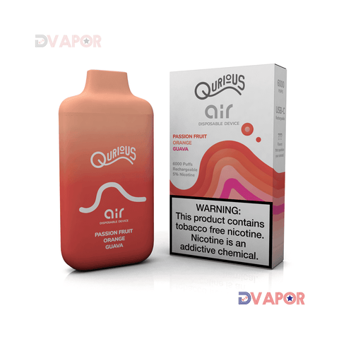 CLEARANCE Qurious AIR 6000 Puff Rechargeable Disposable | 5% | USA Made Juice