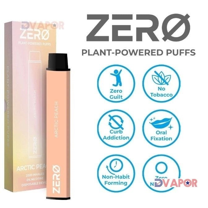 ZERO by Melo Labs, Zero Nicotine 2000 Puff Plant Powered Disposable