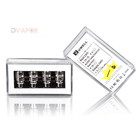 Uwell Crown Tank Coils: Dual Coil or Nickel Ni200 (4 Pack)