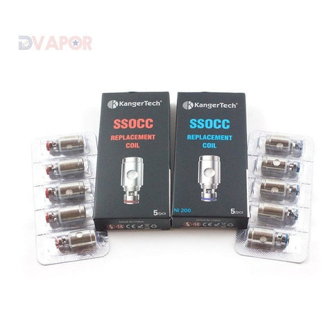 Kanger Stainless Steel Organic Cotton Clapton Coils (SSOCC) 5 Pack