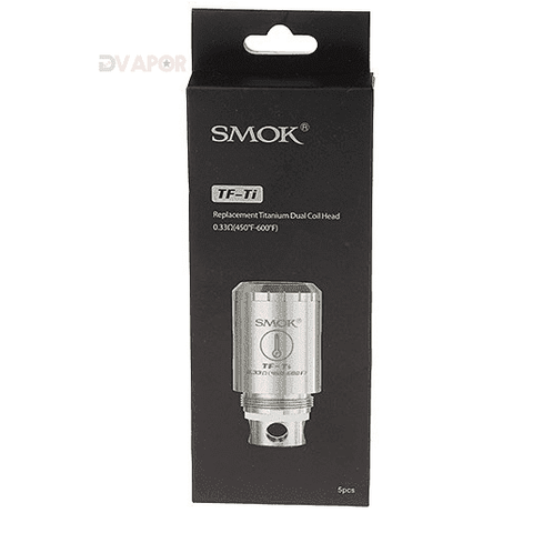 Smok TFV4 TF-Ti 0.33 Ohm Titanium Dual Coil Heads (5 Pack)