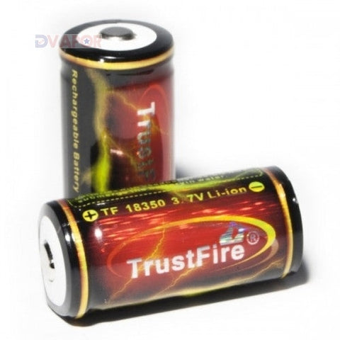 Trustfire TF18350 Rechargeable Battery 1200mah Button Top 3.7V Lithium Ion